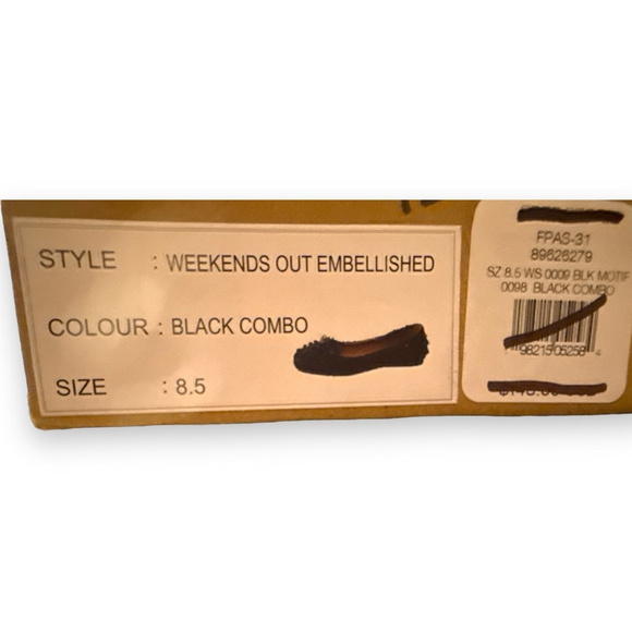 Free People Weekends Out Embellished Flats size 8.5 NIB - Picture 8 of 8